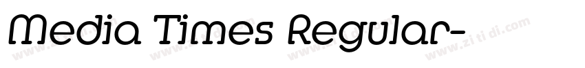 Media Times Regular字体转换